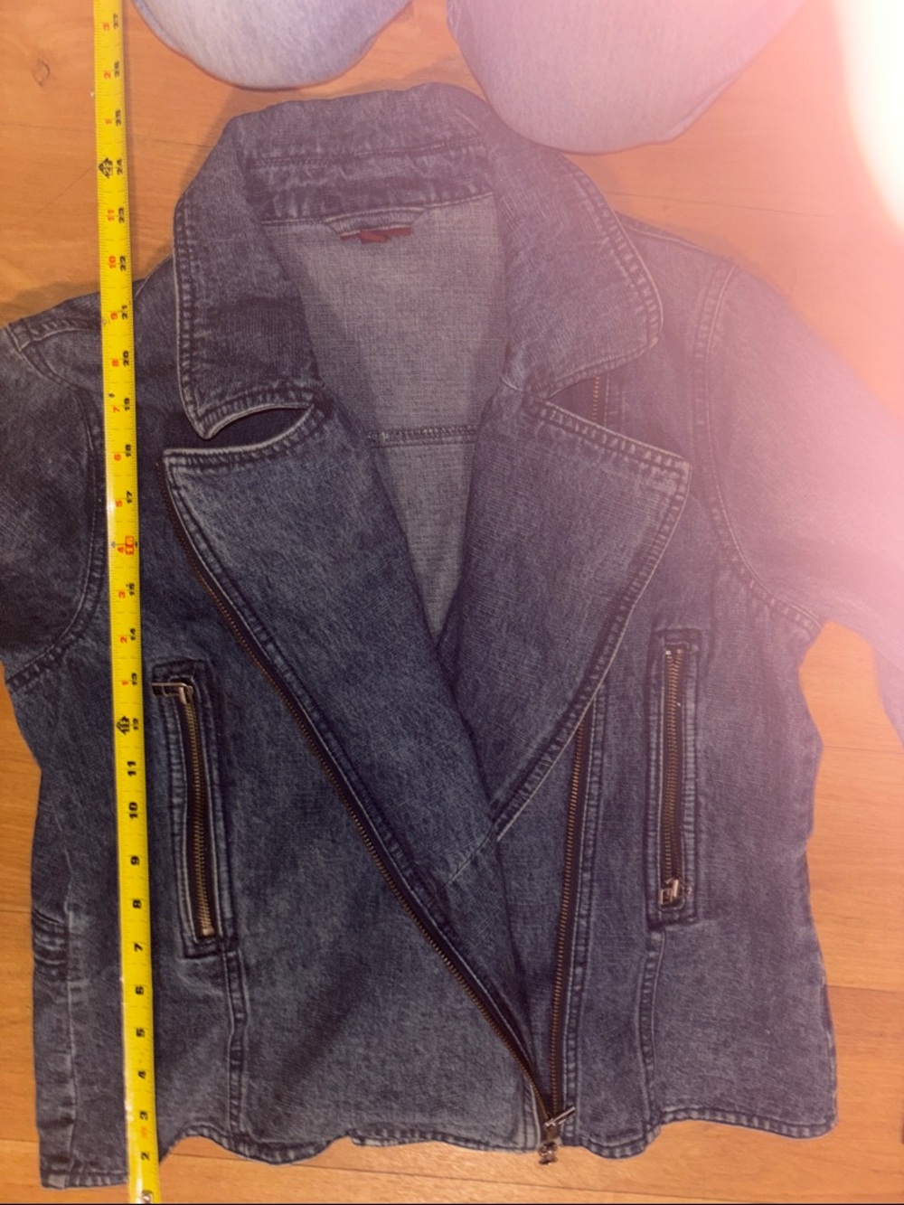Sears NEVADA Moto Jeans Jacket

Definitely Vintage 
20PTP…and front zip is
